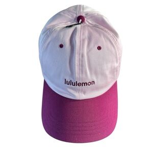 LULULEMON Classic Ballcap Wordmark Strawberry Milkshake/Deep Luxe Casual Design